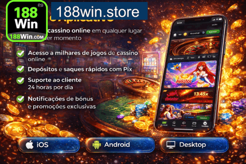Aplicativo móvel 188WIN para iOS e Android
